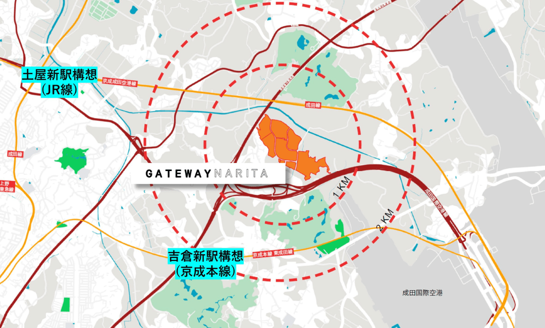ゲートウェイ成田 地図